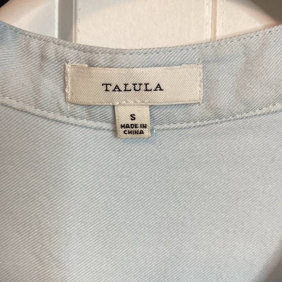 Talula | Light Blue Sleeveless Collared Button down Women's Top - Small - Picture 2 of 6